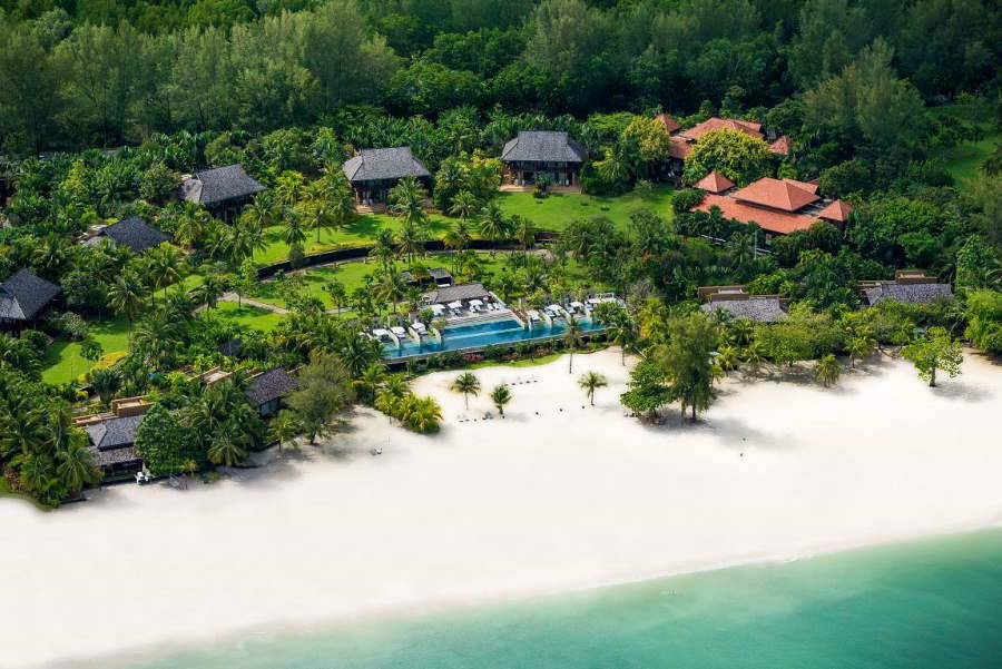 resort four seasons langkawi yang ada villa dengan swimming pool peribadi