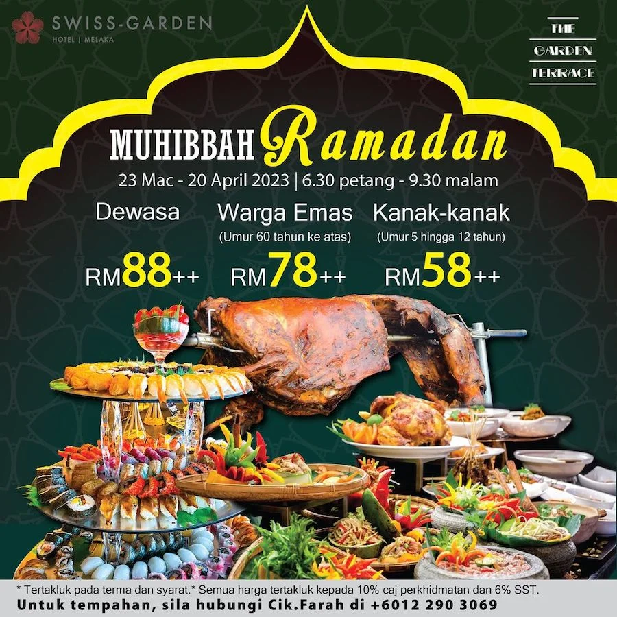 Swiss Garden Melaka menawarkan lauk ala kampung untuk Buffet Ramadhan 2023 mereka