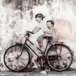 street art penang on bike