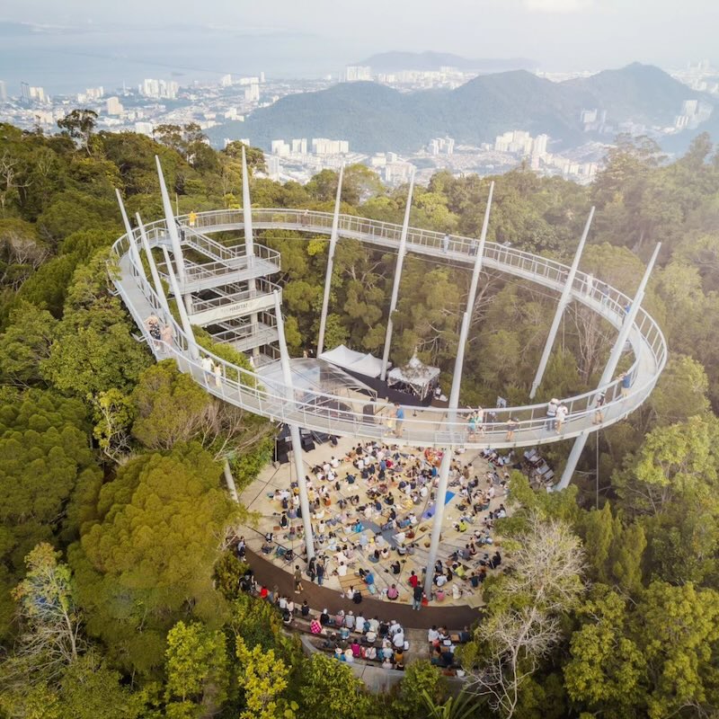 pemandangan aerial the habitat penang