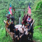 murug turug waterfall backdrop