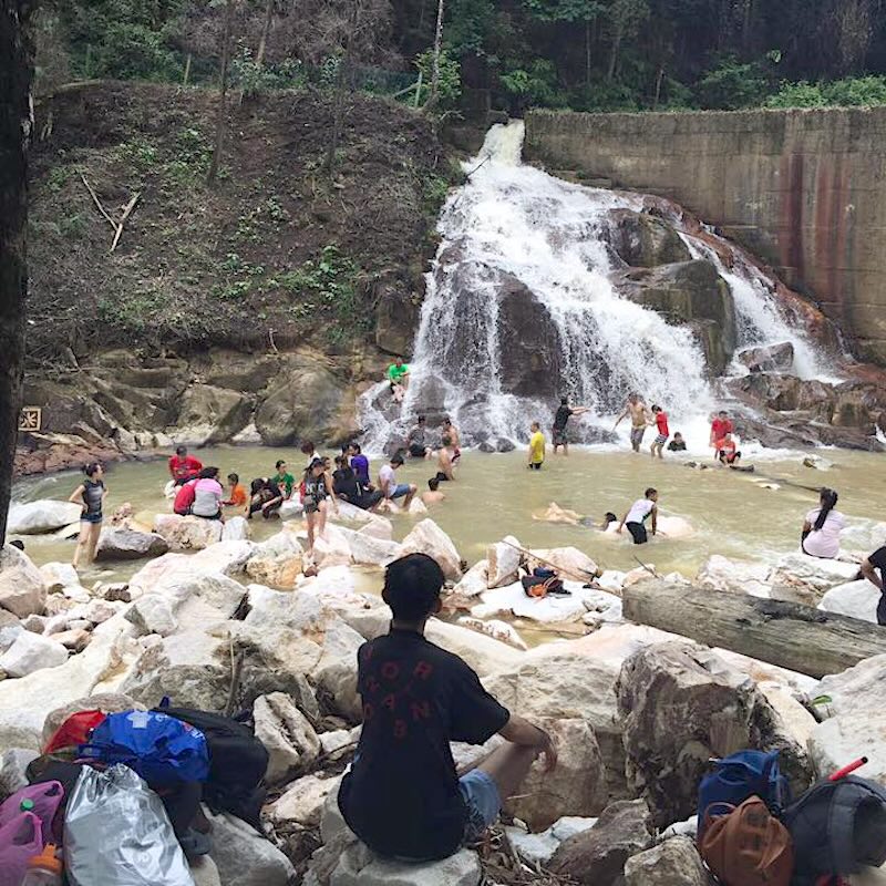 lubuk timah mini waterfall lubuk timah mini waterfall