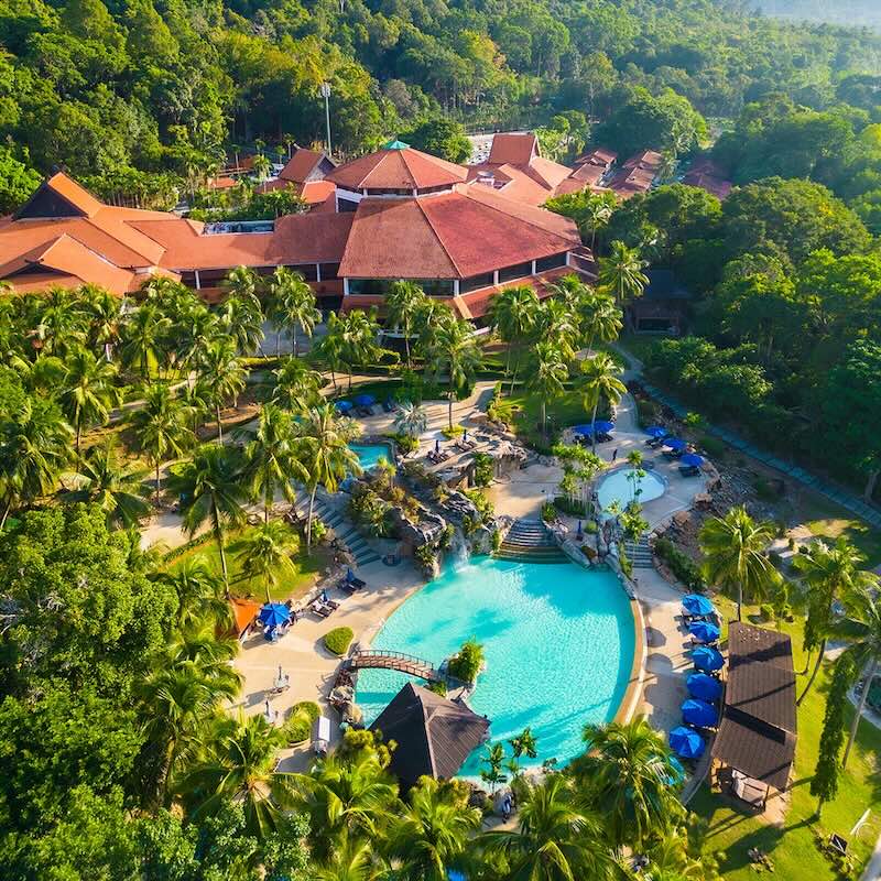 kolam renang view di berjaya resort langkawi
